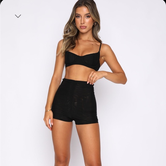 NWT black shorts size XS white fox - Picture 2 of 5